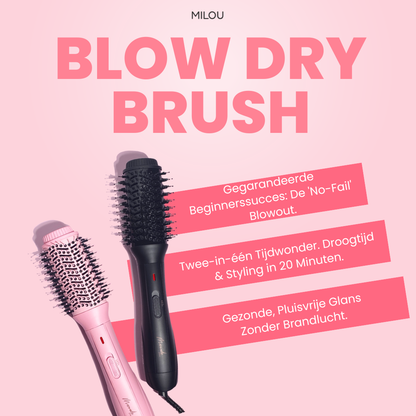 Milou Blow Dry Brush: Kapper blowout in 15 minuten