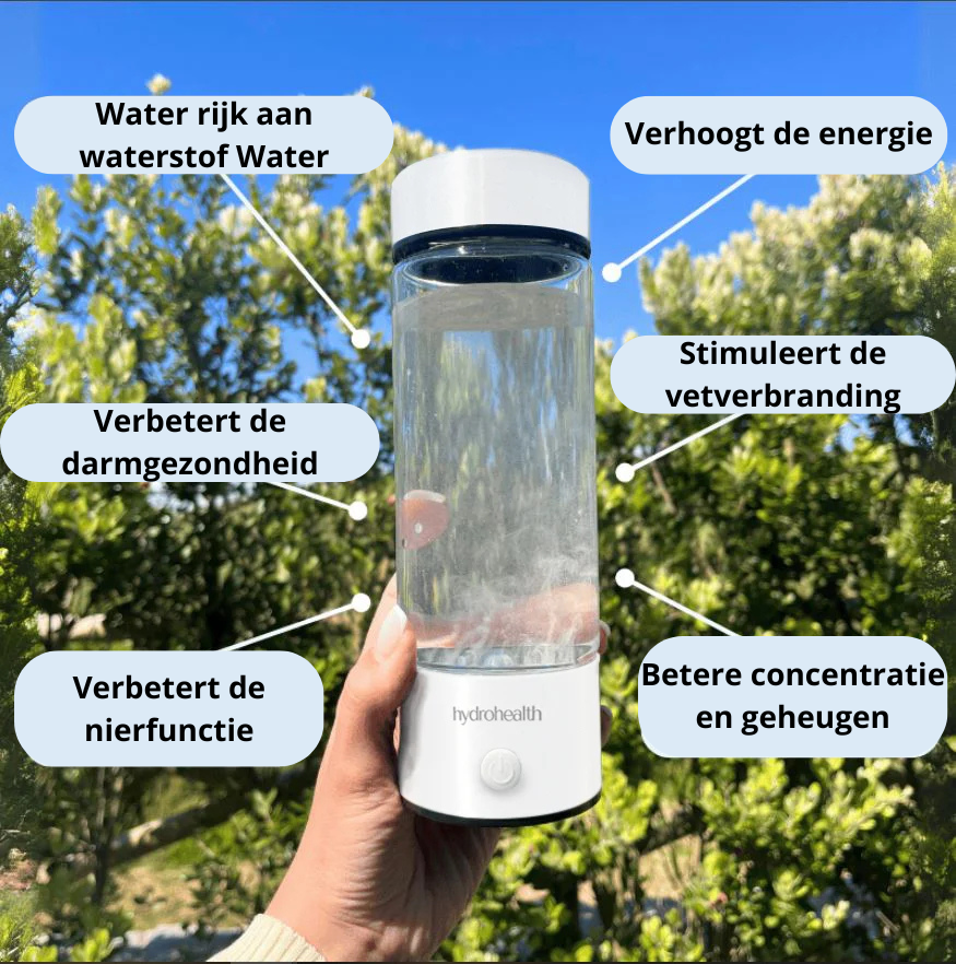 Hydrohealth™ Hydrogen Waterfles